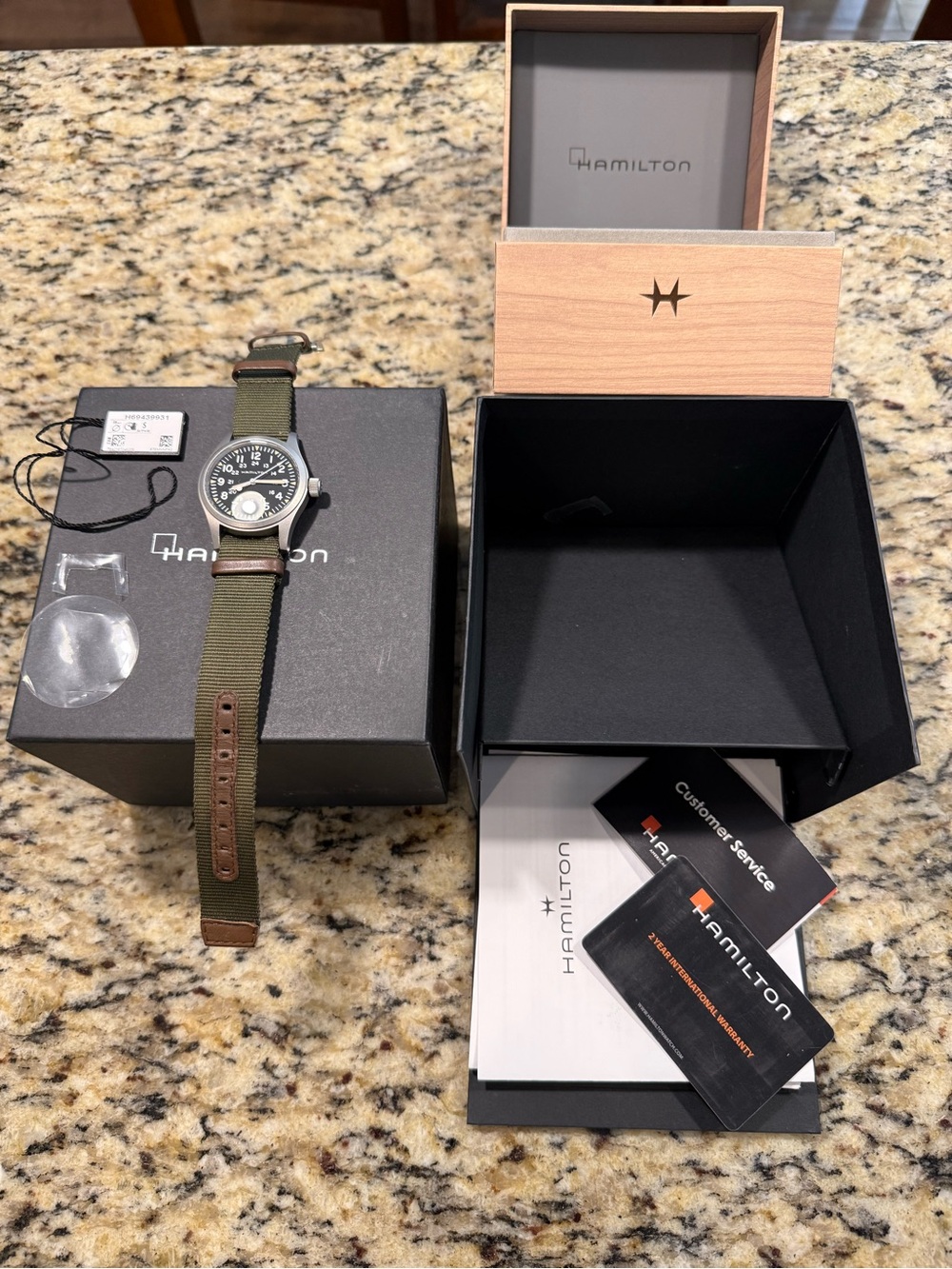 Hamilton Khaki Field Mechanical 38MM Watch Matte Stainless with NATO Strap - Picture 2 of 5